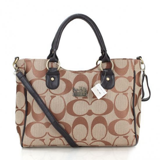 Coach Legacy In Signature Medium Apricot Satchels FDU